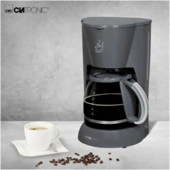 Cafetière 12-14 Tasses 1,5L Clatronic KA 3473 Gris -Machine À Café 100762234 3