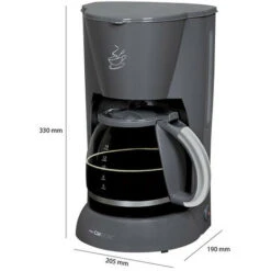 Cafetière 12-14 Tasses 1,5L Clatronic KA 3473 Gris -Machine À Café 100762234 4