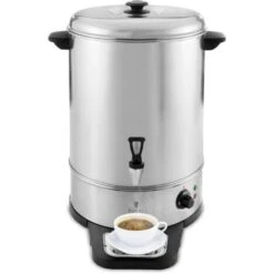Distributeur Eau Chaude Inox Bouilloire Boissons Vin Chaud 100°C 20 L 2200 W