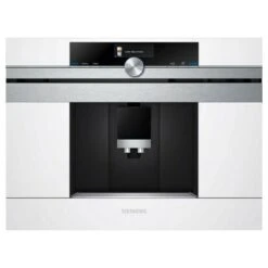Siemens CT636LEW1 - Machine à Expresso - 2,4 L - Café En Grains - Broyeur Intégré - 1600 W - Acier Inoxydable - Blanc (CT636LEW1)