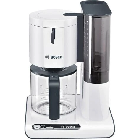 Bosch Haushalt TKA8011 Cafetière Blanc, Anthracite Nombre De Tasse=10 Verseuse En Verre, Fonction De Conservation De La 3 Bosch Haushalt TKA8011 Cafetière Blanc, Anthracite Nombre De Tasse=10 Verseuse En Verre, Fonction De Conservation De La