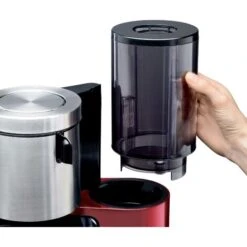Siemens Hausgeräte TC86504 Cafetière Rouge, Argent Nombre De Tasse=12 Minuteur, Fonction De Conservation De La Chaleur, Verseuse Thermofuge W232152 -Machine À Café 50733068 3