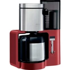 Siemens Hausgeräte TC86504 Cafetière Rouge, Argent Nombre De Tasse=12 Minuteur, Fonction De Conservation De La Chaleur, Verseuse Thermofuge W232152 -Machine À Café 50733068 4