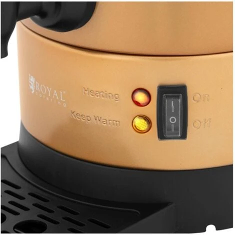 Machine À Café Filtre Pro Grande Cafetière Percolateur 6L Inox Robinet Or 5 Machine À Café Filtre Pro Grande Cafetière Percolateur 6L Inox Robinet Or – Image 3