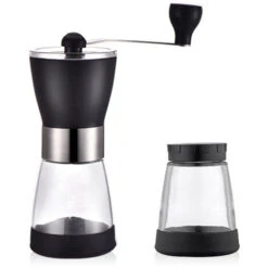 Moulin à Café Manuel, Broyeur à Café Portable Réglable Avec Inoxydable Taille Compacte Parfait Pour Voyages/Camping/Bureau