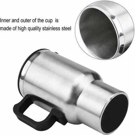 Bouilloire électrique De Voiture 12V 60W 450mL Bouilloire De Voyage En Acier Inoxydable Bouilloire De Voiture Avec Allume-cigare Bouilloire De Voyage Portable Pour Eau Chaude, Café, Thé 6 Bouilloire électrique De Voiture 12V 60W 450mL Bouilloire De Voyage En Acier Inoxydable Bouilloire De Voiture Avec Allume-cigare Bouilloire De Voyage Portable Pour Eau Chaude, Café, Thé – Image 4