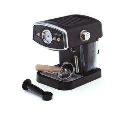 Machine à Café Espresso Caprizze Kai 1050W 15 Bars Semi-automatique Capacité 5 Tasses De Café Avec Vaporisateur Couleur Noir Mat