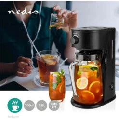 NEDIS Machine à Café Et à Thé Glacés Filtre A Café 2.5 L 6 Tasses Noir 8 NEDIS Machine à Café Et à Thé Glacés Filtre A Café 2.5 L 6 Tasses Noir -Machine À Café 91902105 2