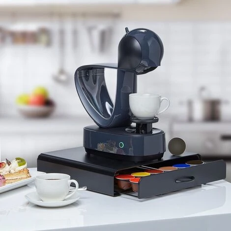 Générique KitchenBrothers Porte-capsules - Avec Tiroir - Dolce Gusto - 36 Capsules - Acier Inoxydable - Noir 4 Générique KitchenBrothers Porte-capsules - Avec Tiroir - Dolce Gusto - 36 Capsules - Acier Inoxydable - Noir – Image 3