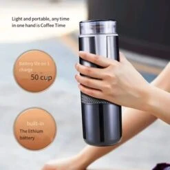 Machine à Expresso Avec Machine à Café à Batterie, Voyage électrique En Voiture, Camping, Bateau, Compatible Randonnée, Batterie Rechargeable -Machine À Café 97677451 4